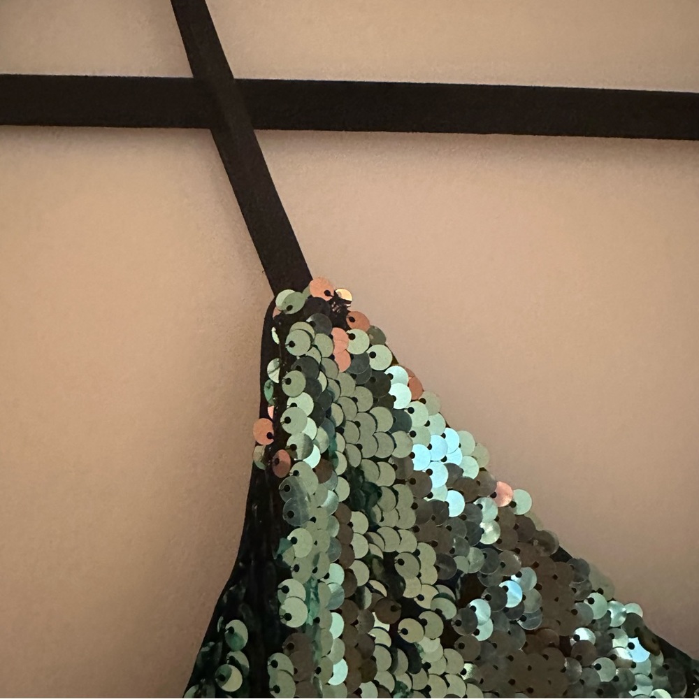 Express Gradient Sequin Cami Dress - image 8